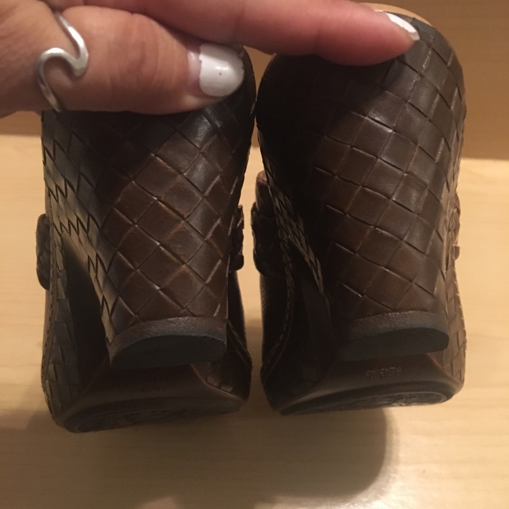 Sofft brown leather mules sz 8.5 - Picture 6 of 6